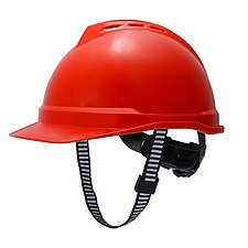 梅思安 V-Gard豪华型安全帽 (红) 超爱戴  10172479